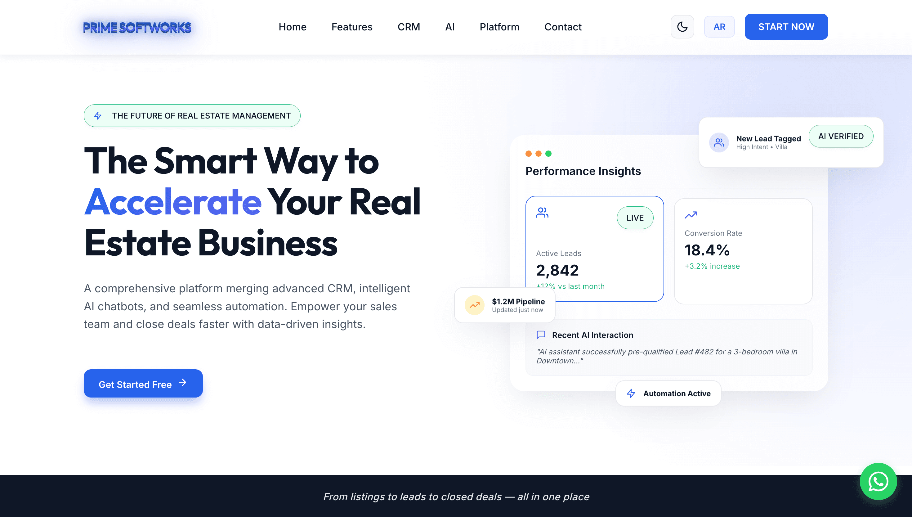Prime RE Platform — AI Real Estate CRM